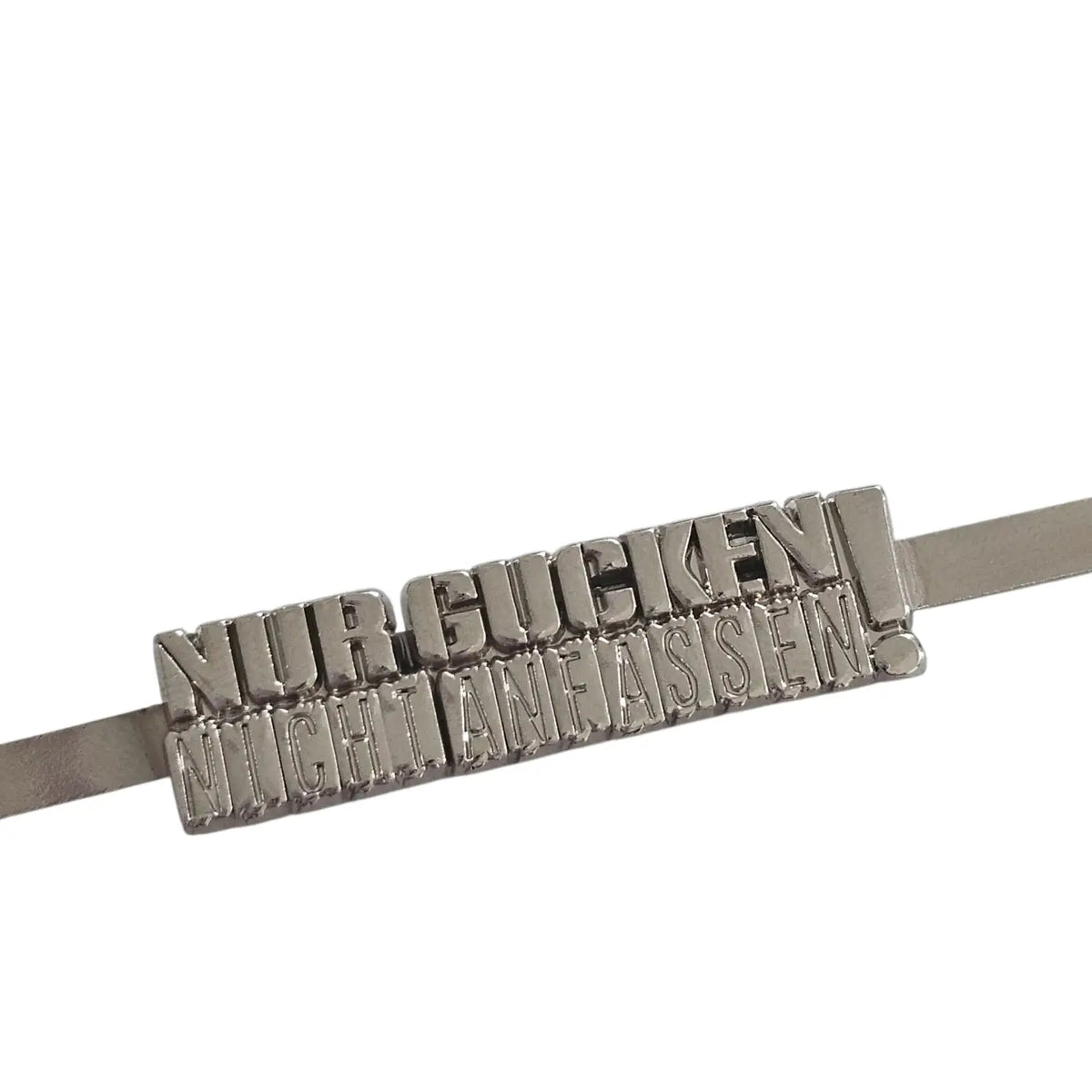 Metall Label ’Nur gucken nicht anfassen’ Rainbow