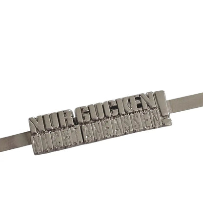 Metall Label ’Nur gucken nicht anfassen’ Rainbow