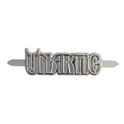 Metall Label ’Unartig’ Rainbow