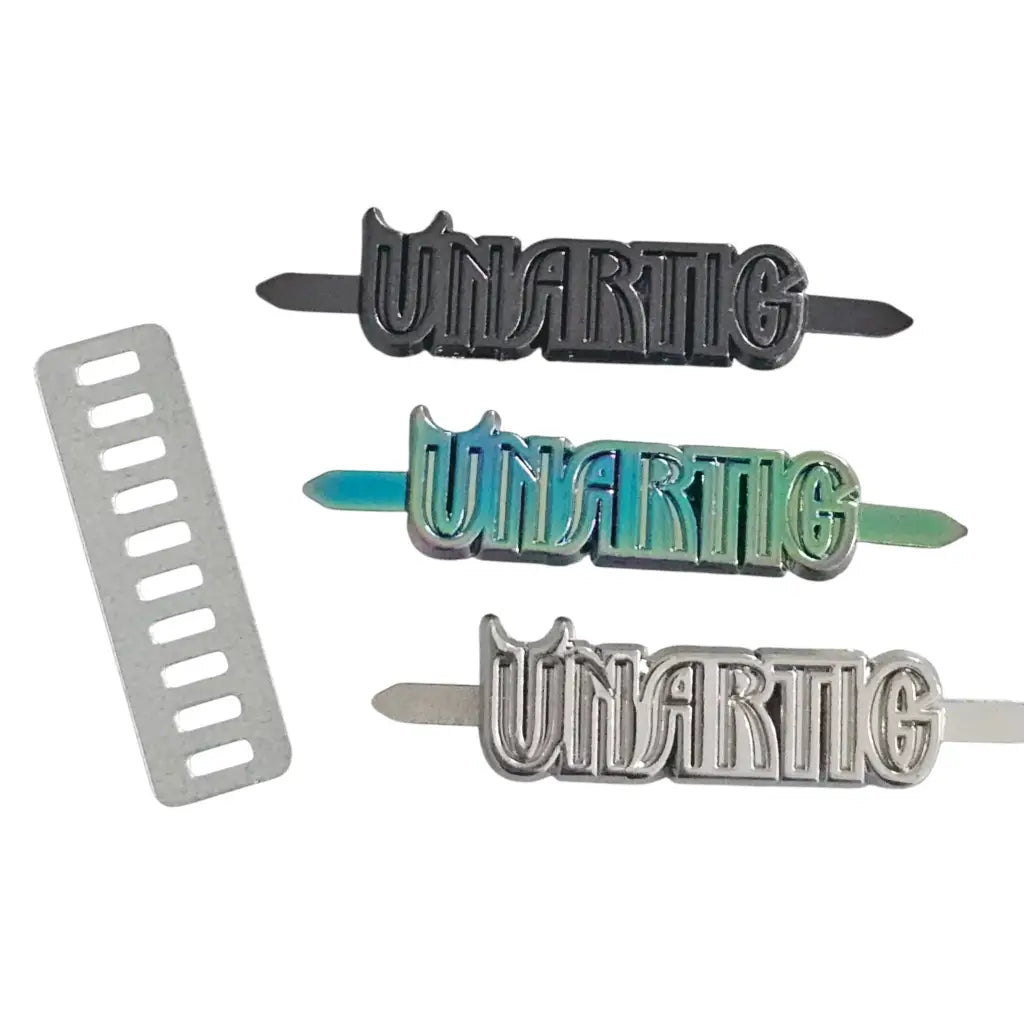 Metall Label ’Unartig’ Rainbow