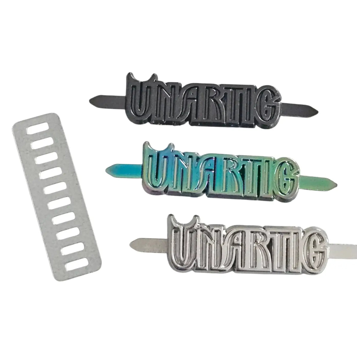 Metall Label ’Unartig’ Rainbow