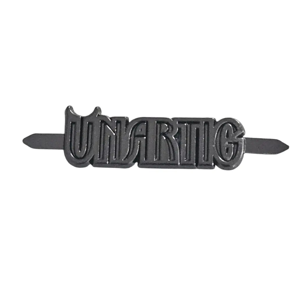 Metall Label ’Unartig’ Rainbow