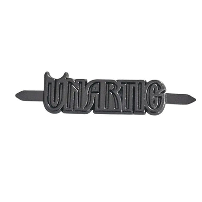 Metall Label ’Unartig’ Rainbow