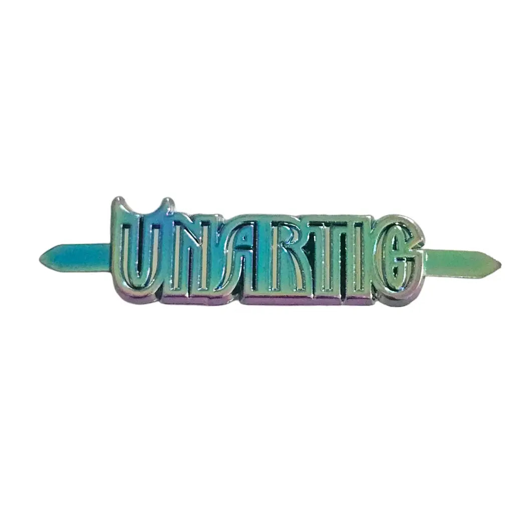 Metall Label ’Unartig’ Rainbow