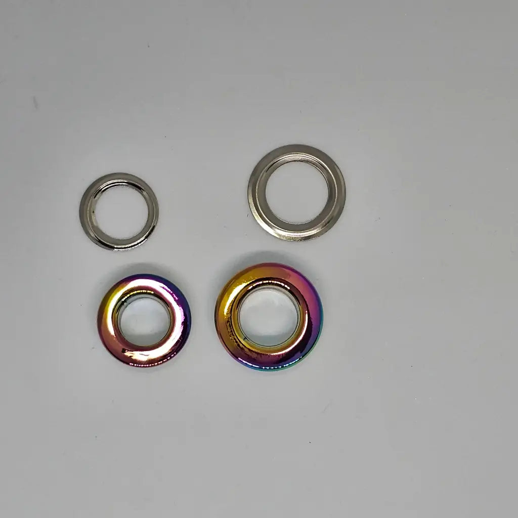 Metall Ösen Rainbow (10/12mm)