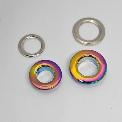 Metall Ösen Rainbow (10/12mm)