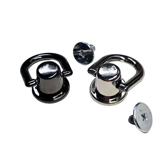 Mini D-Ring anschraubbar 12mm Silber