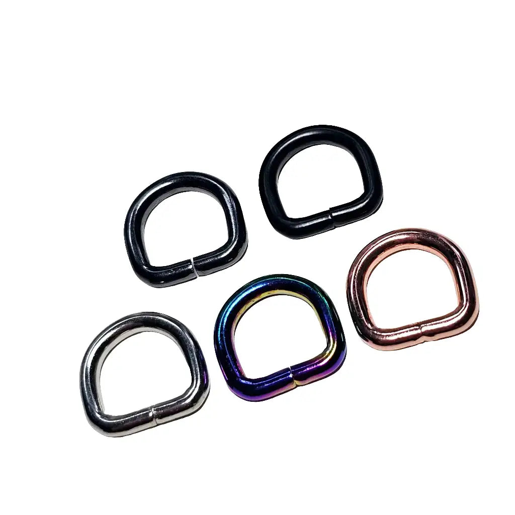 Mini D-Ringe Farbauswahl - 10 mm Silber