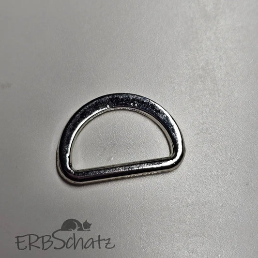 Mini D - Ringe Silber flach - 15 mm