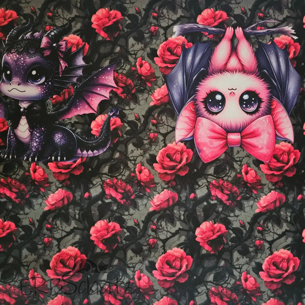 Oxford Kombi Panel | 50 x 153 cm | Cuties on Roses
