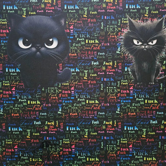 Oxford Kombi Panel | 50 x 153 cm | Grumpy Cats