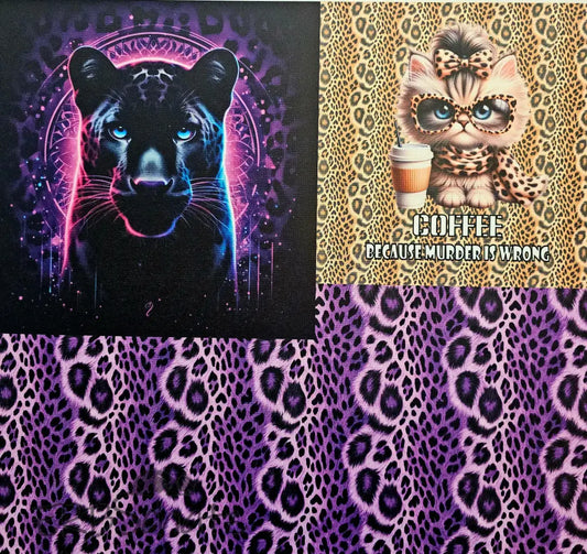 Oxford Kombi Panel | 50 x 153 cm | Purple Panther