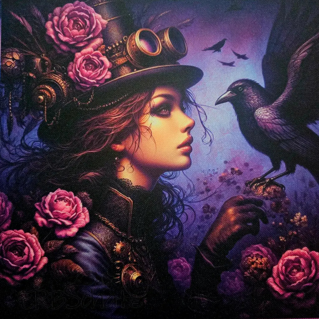 Oxford Kombi Panel | 50 x 153 cm | Steampunk Raven Girls