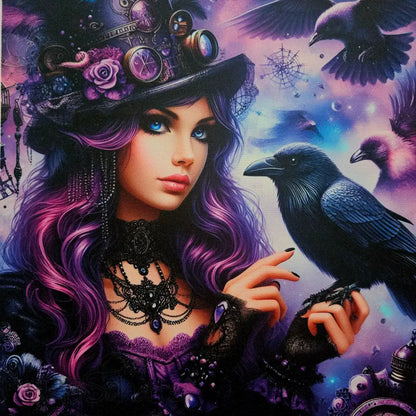 Oxford Kombi Panel | 50 x 153 cm | Steampunk Raven Girls
