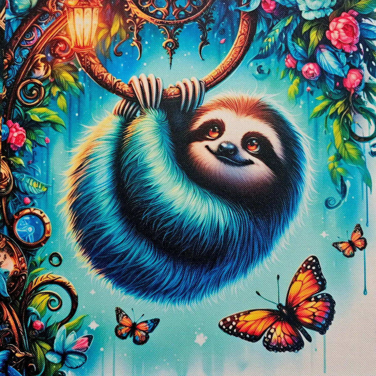 Oxford Kombi Panel | 50 x 153 cm | Vibrant Sloths