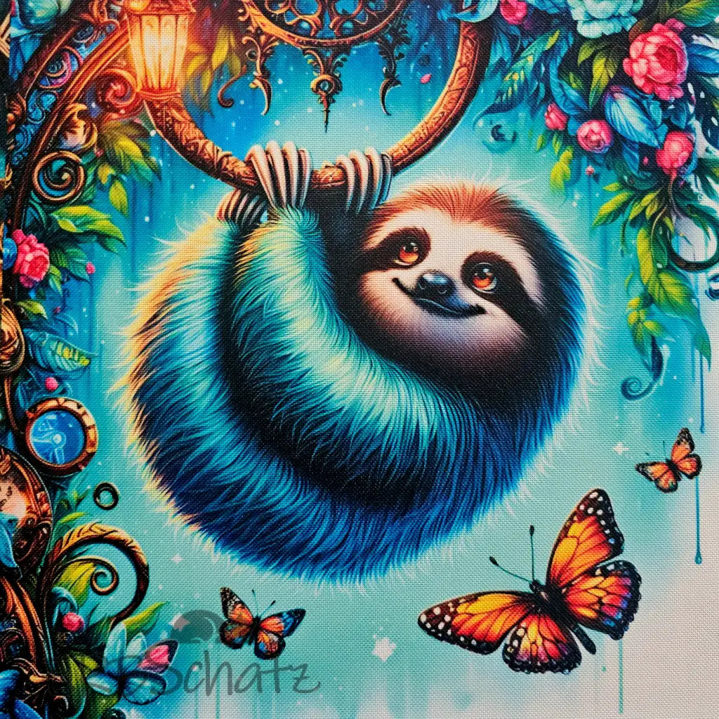 Oxford Kombi Panel | 50 x 153 cm | Vibrant Sloths