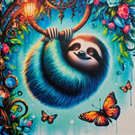 Oxford Kombi Panel | 50 x 153 cm | Vibrant Sloths