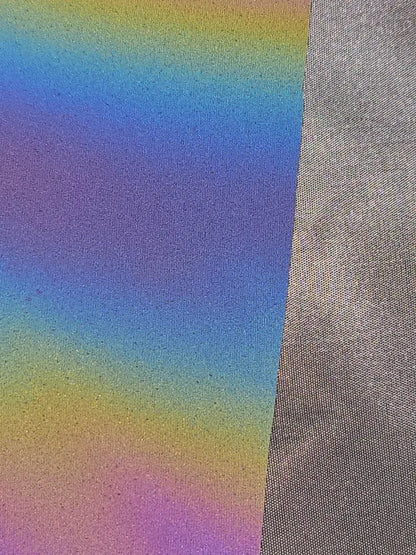 Rainbow reflektierender Stoff 50cm od. 100cm x 140 cm