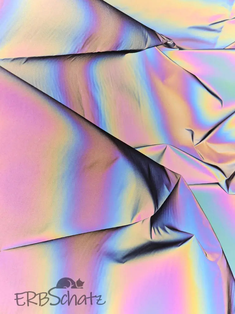 Rainbow reflektierender Stoff 50cm od. 100cm x 140 cm