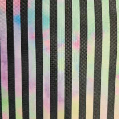 Wasserabweisender Canvas/Oxford, Rainbow Vintage Stripes