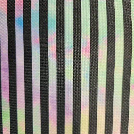 Wasserabweisender Canvas/Oxford, Rainbow Vintage Stripes