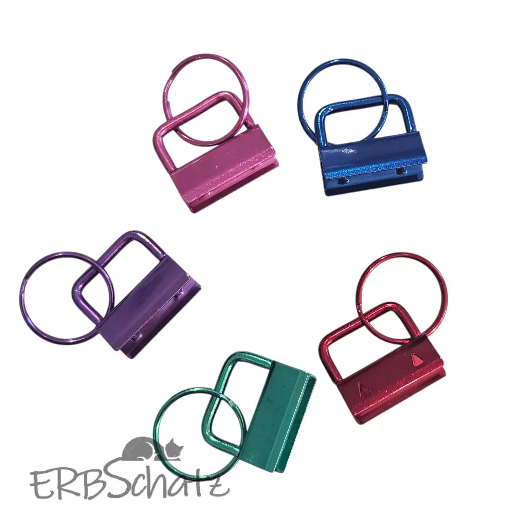 Schlüsselbandrohlinge metallic Farben | Key Fob | für 25mm