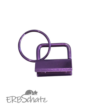 Schlüsselbandrohlinge metallic Farben | Key Fob | für 25mm