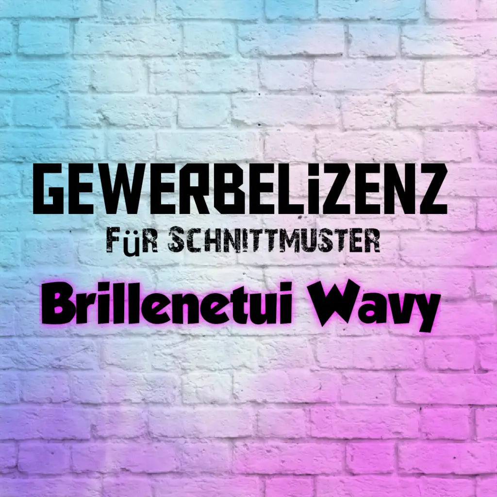 Schnittmuster Erbschatz Brillenetui Wavy (inkl. Video