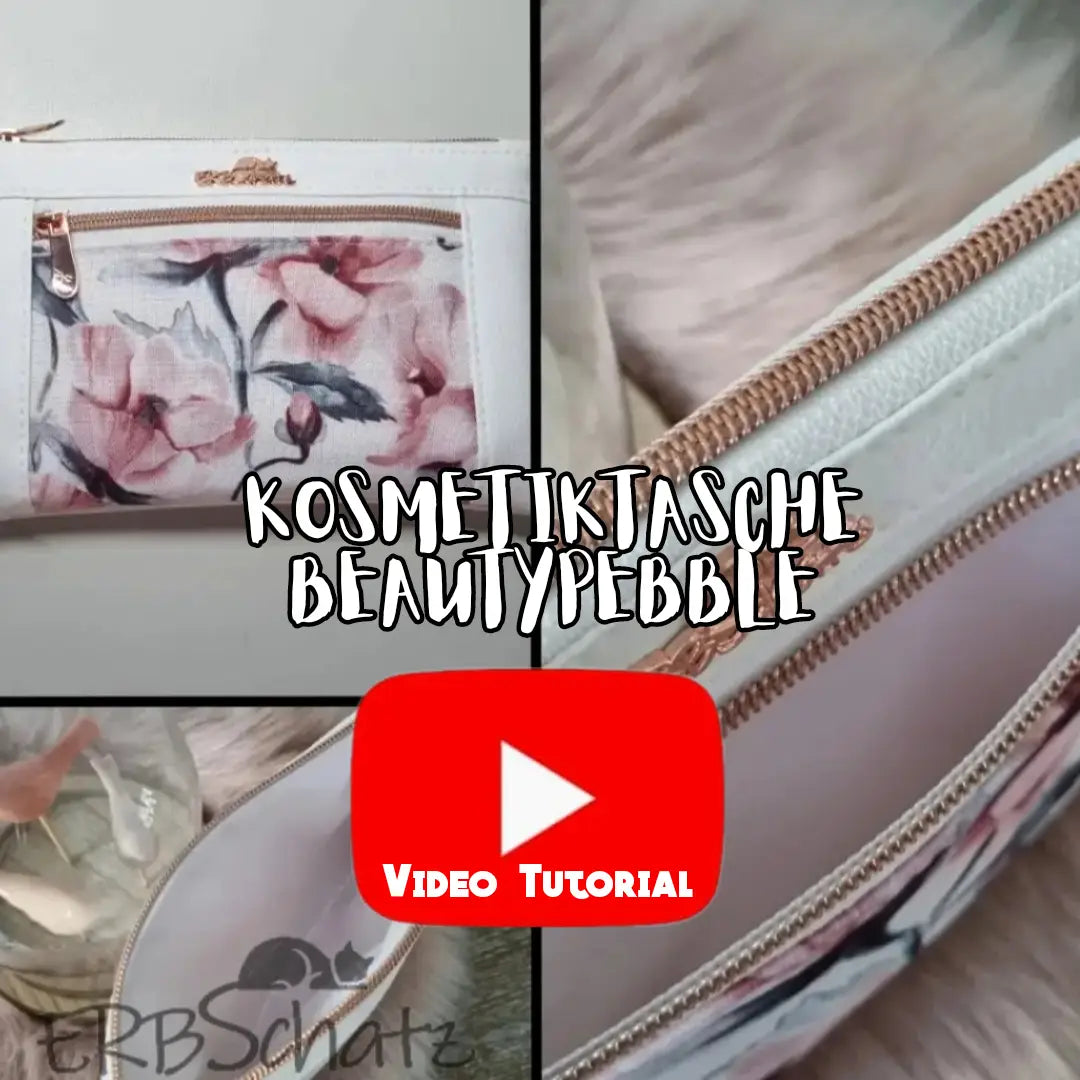 Schnittmuster Kosmetiktasche BeautyPebble (inkl. Video