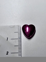 Schraubnieten Herz 10mm Silber