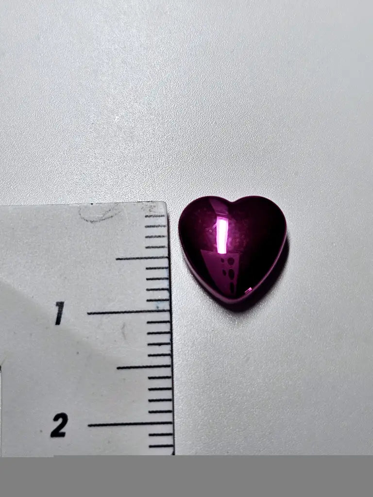 Schraubnieten Herz 10mm Silber