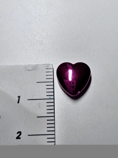 Schraubnieten Herz 10mm Silber