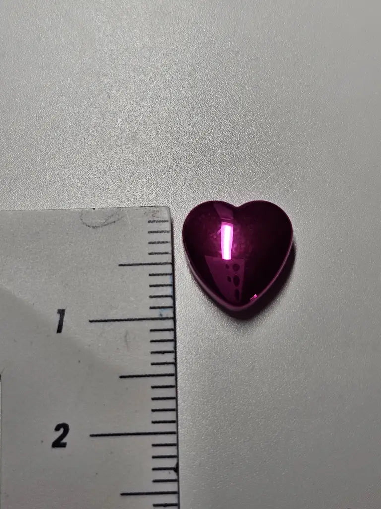 Schraubnieten Herz 10mm Silber