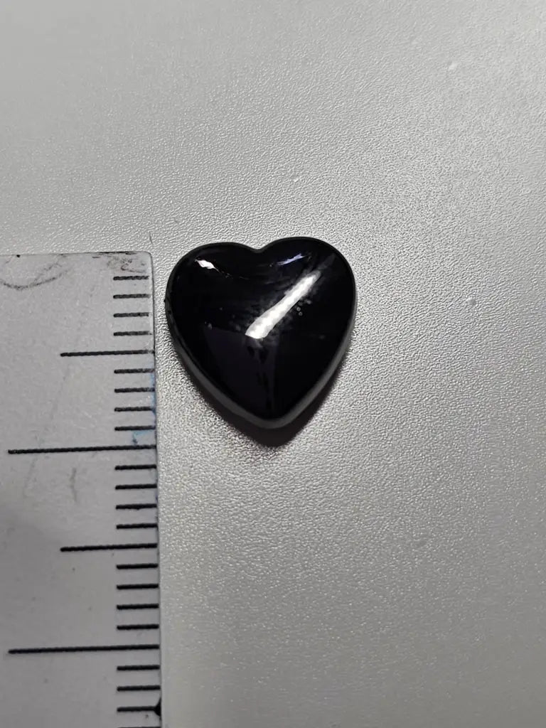 Schraubnieten Herz 10mm Silber
