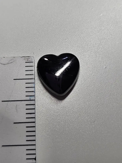 Schraubnieten Herz 10mm Silber
