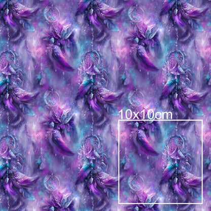 Kunstleder Boho Purple | 50x130 cm