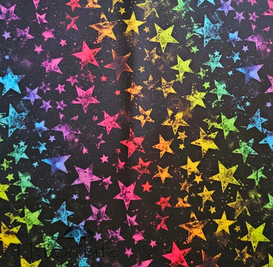 Softshell Rainbow Stars | 0,5m - reißverschluss schieber