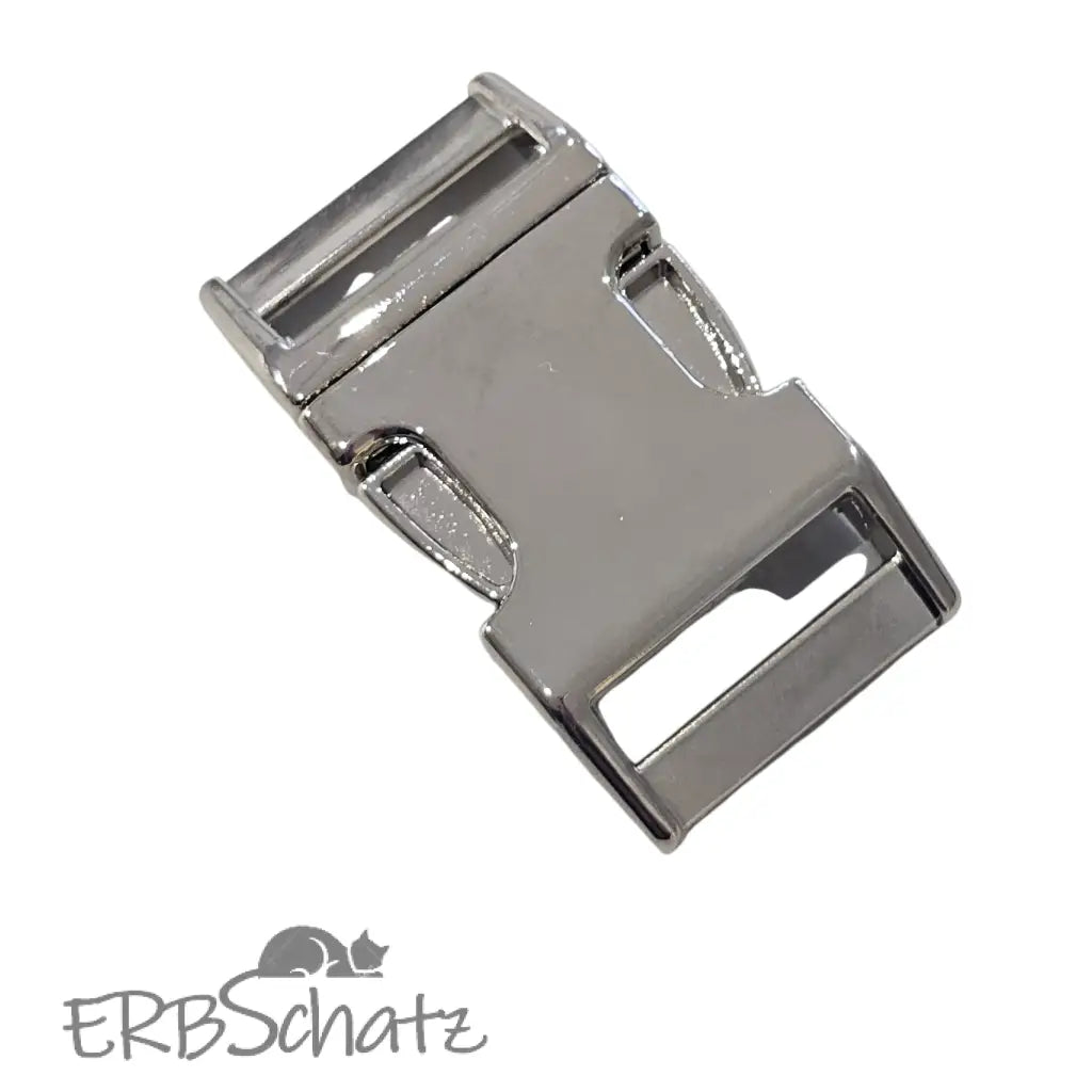 Steckschnallen Metall | Bruchlast 200 kg | 25mm Silber