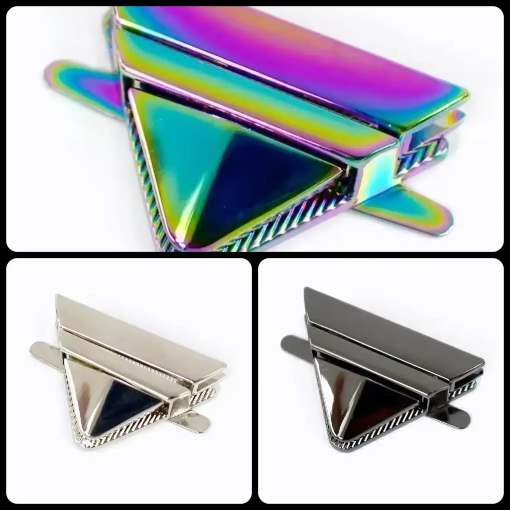 Taschen Steckverschluss Dreieck Rainbow