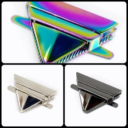 Taschen Steckverschluss Dreieck Rainbow