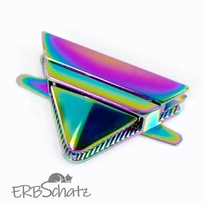 Taschen Steckverschluss Dreieck Rainbow