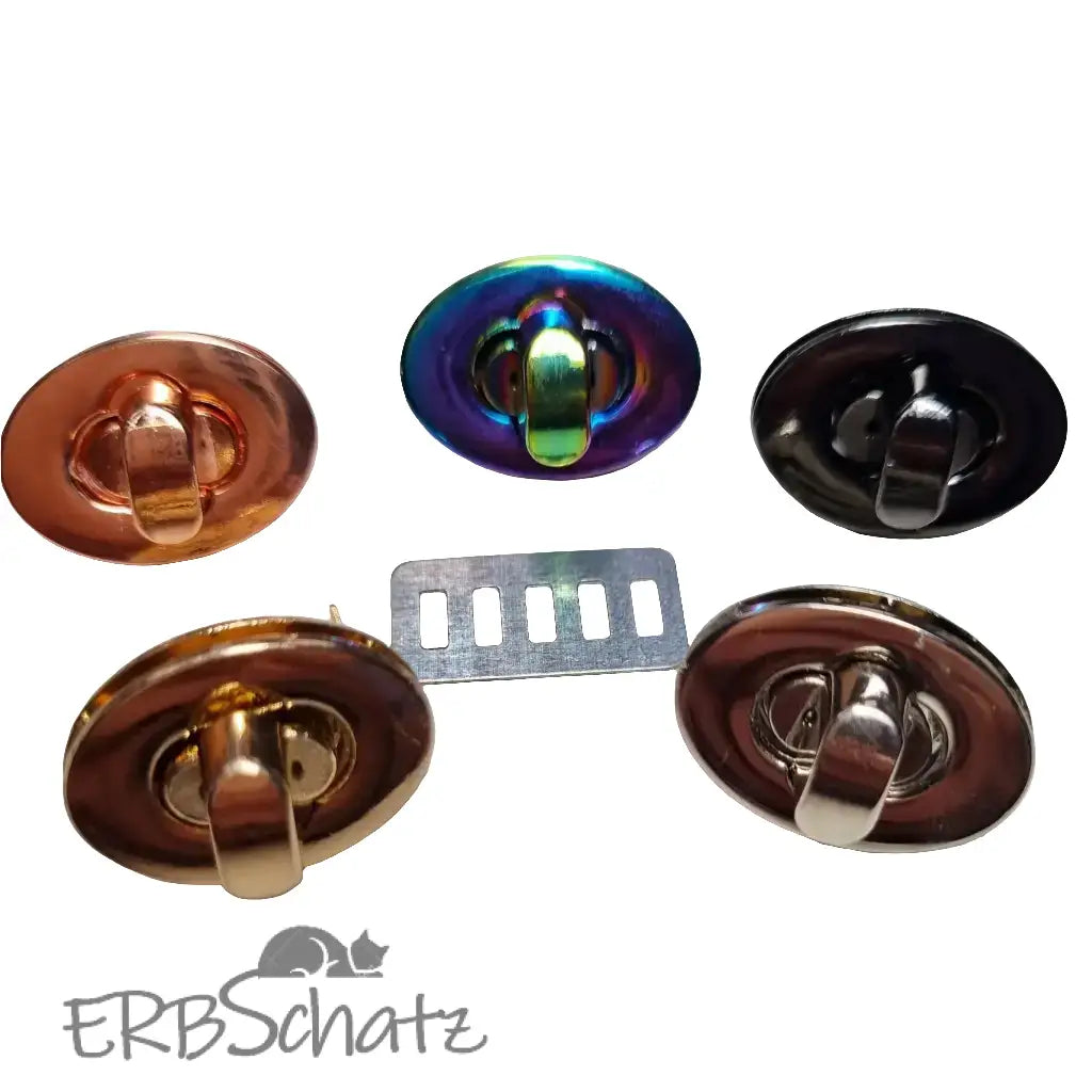 Taschenverschlüsse ovale Form Drehverschluß