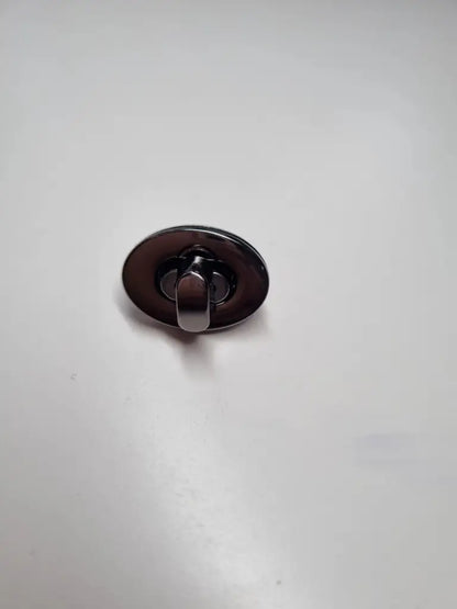 Taschenverschlüsse ovale Form Drehverschluß Gun Metal