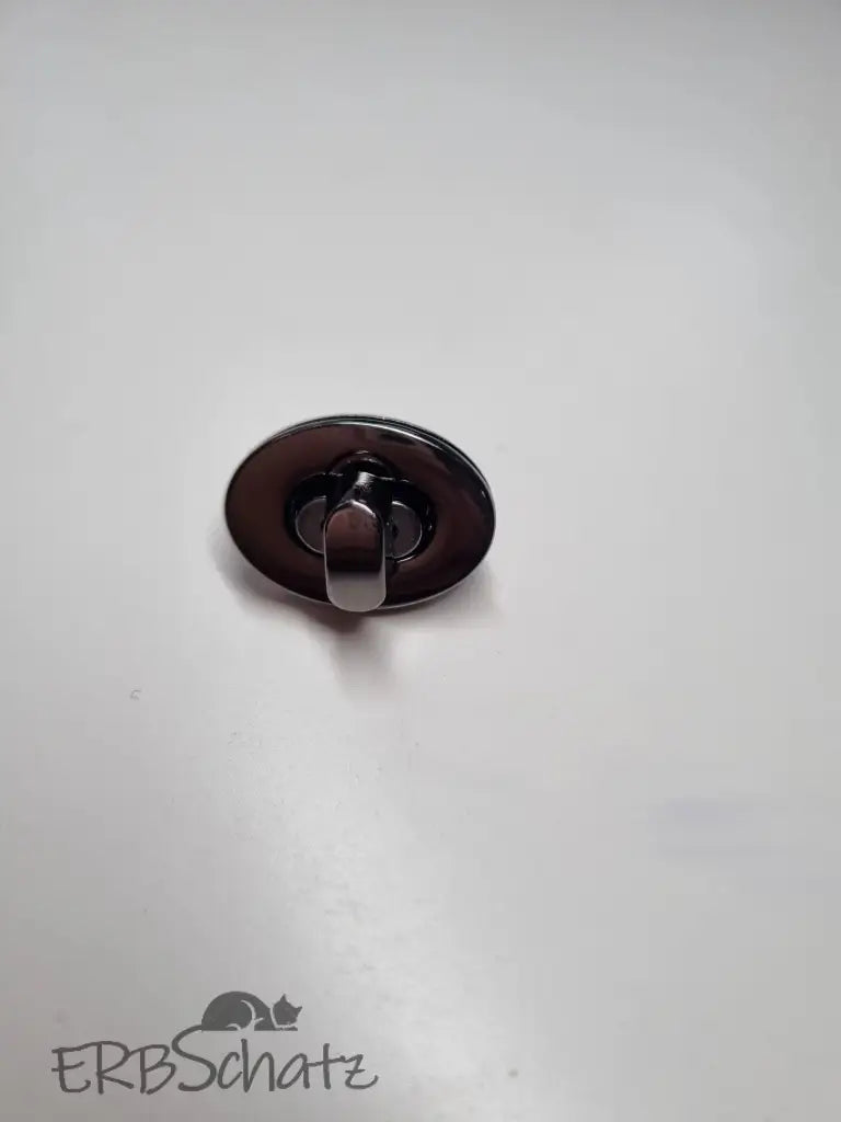 Taschenverschlüsse ovale Form Drehverschluß Gun Metal