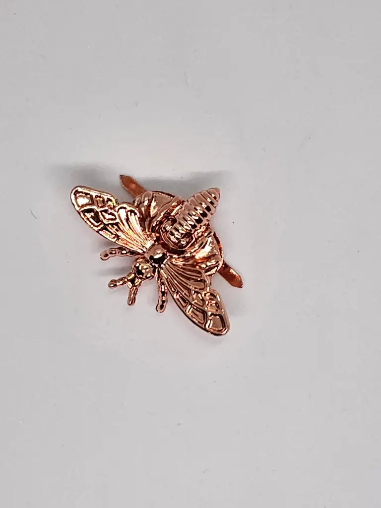 Taschenverschluss Biene Roségold