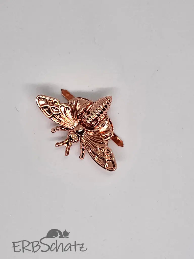 Taschenverschluss Biene Roségold