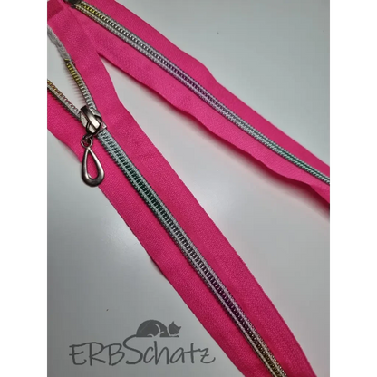 Teilbare Reißverschlüsse Farbauswahl - 60 cm - Pink