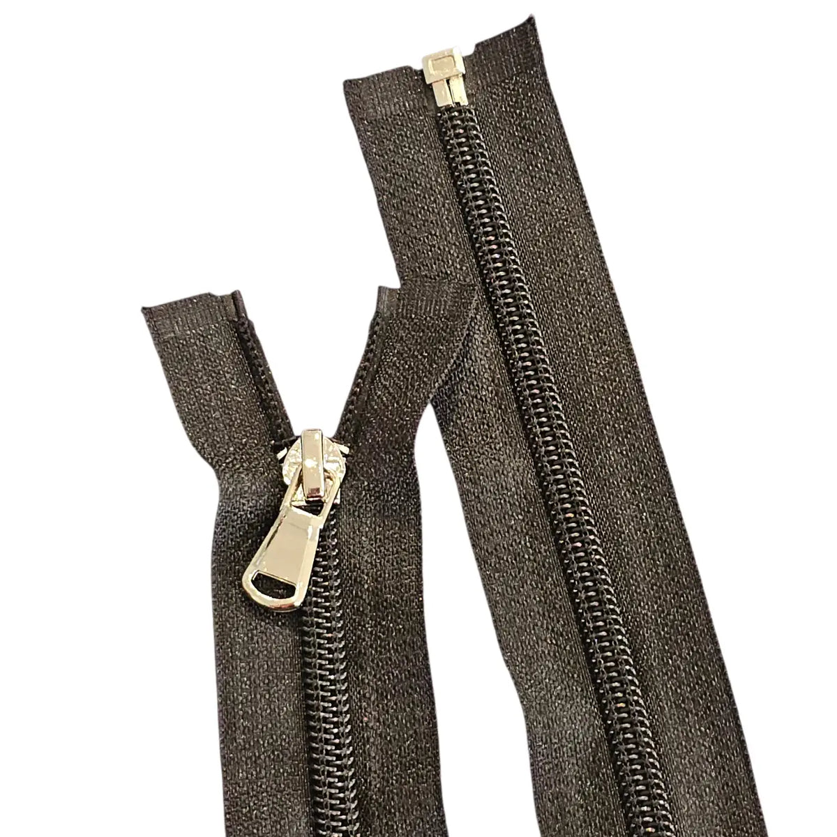 Teilbare Reißverschlüsse Silber Zip | 60 cm | 80