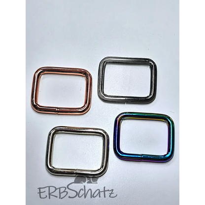 Vierkant-Ringe Farbauswahl für 25mm Gurtband