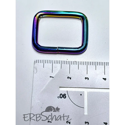 Vierkant-Ringe Farbauswahl für 25mm Gurtband